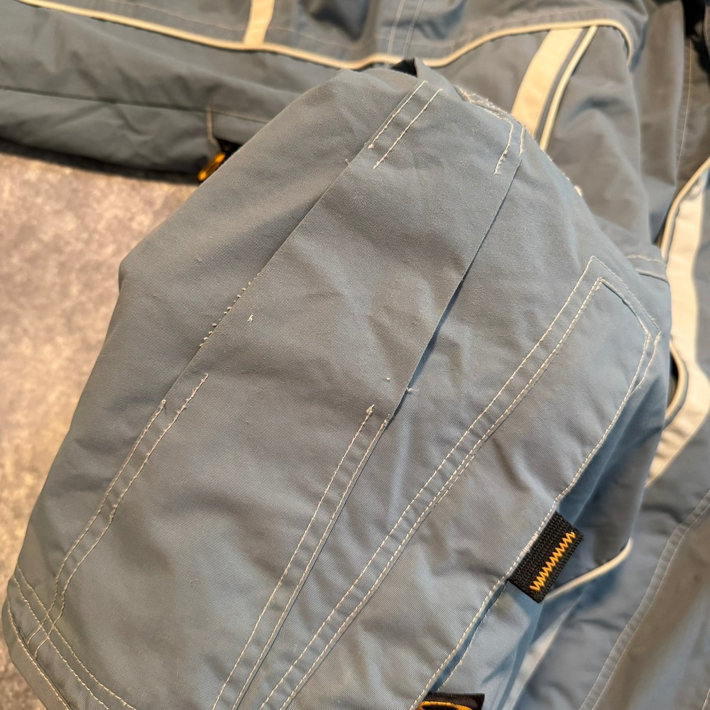 Vintage Oakley Software Mens XL Blue Hooded Shell Jacket Gorpcore Y2K Utility - Picture 13 of 14
